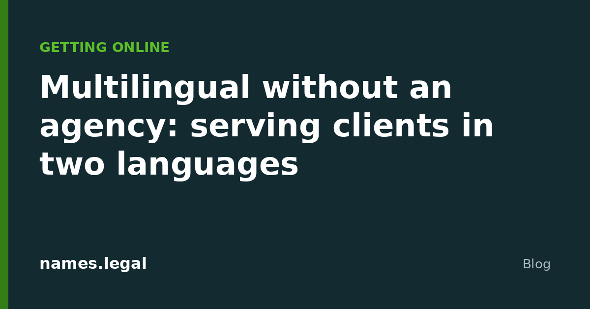 Multilingue sans agence : servir ses clients en deux langues